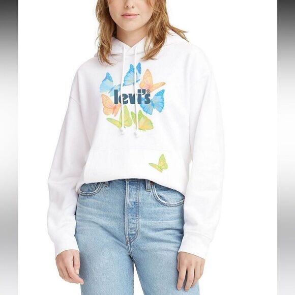 Levi's® Butterfly Graphic Standard Hoodie NWT Sz 3x - Picture 1 of 5
